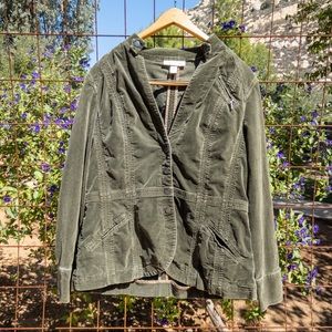 Coldwater Creak Army Green Light Jacket